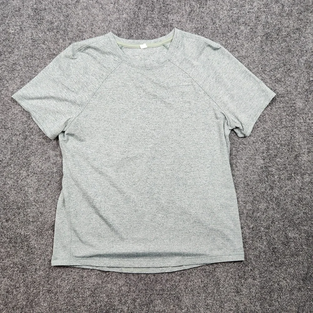 Lululemon Shirt Womens 6 Green Short Sleeve Crew Neck Athletic Running